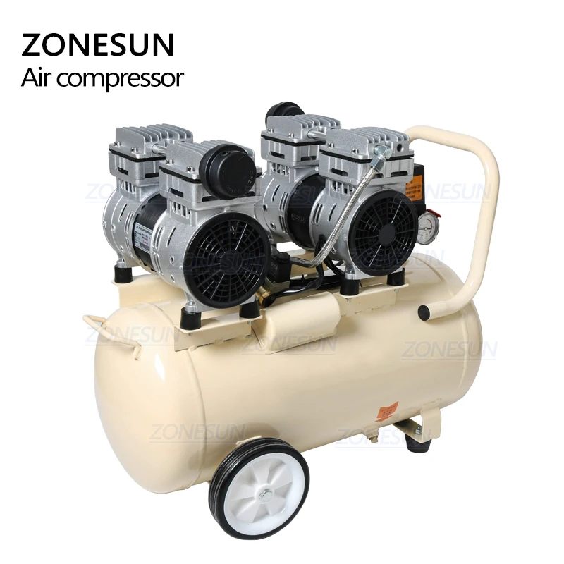 Промышленный компрессор ZONESUN из чистой меди 750 Вт 50 л поршневой и новый