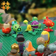 Растения против фигурки зомби строительные блоки ПВЗ фигурки ролевые игры битвы обучающие игрушки для детей Коллекция для взрослых