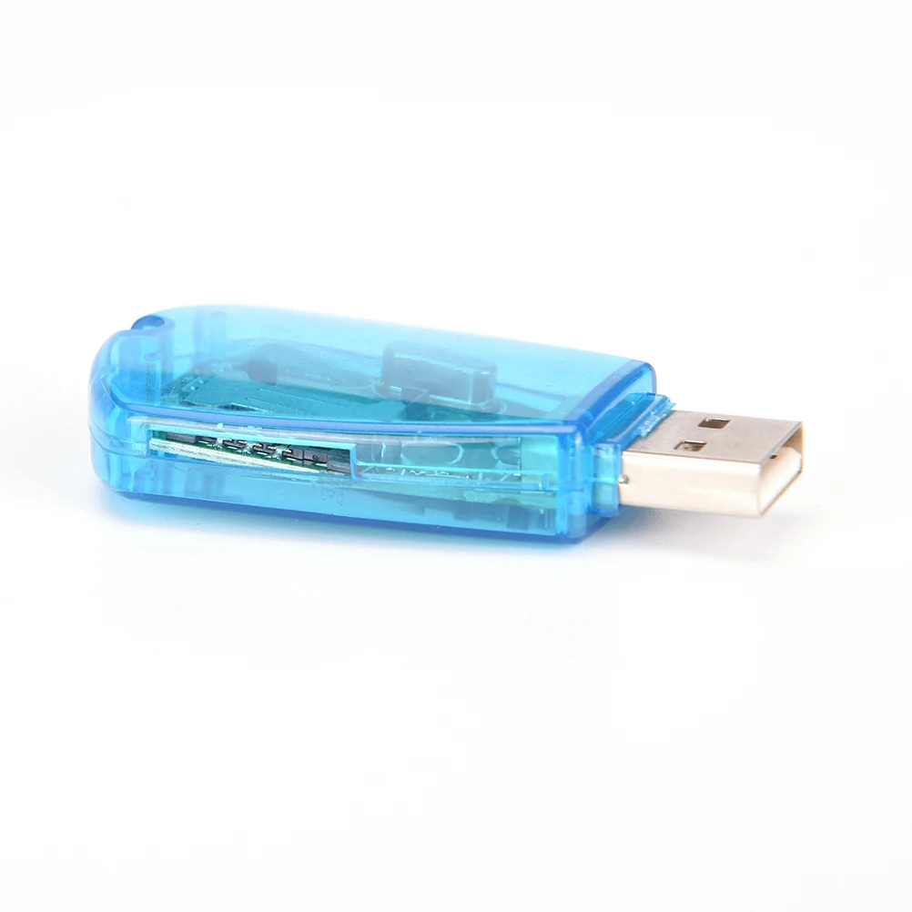 Синий USB телефона Стандартный SIM Card Reader Copy Cloner писатель SMS Backup GSM/CDMA + CD