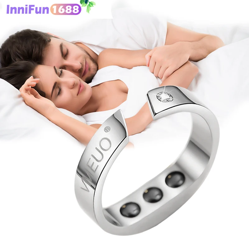 

4 Sizes, Anti-Snoring, Magnetic Therapy Acupuncture Points, Anti-Snoring Ring, Help Sleep Sleep Aid, Can Be Used As Jewelry