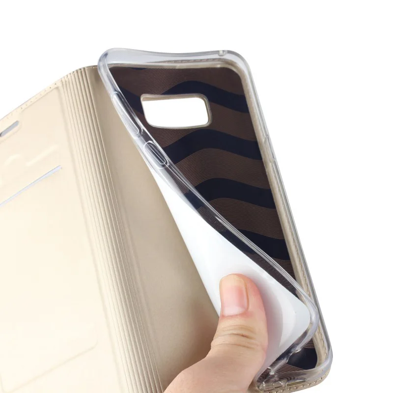Чехлы бумажники чехол магнитный силиконовый слот для карт Samsung S10 S9 S8 Plus S7 Edge A3 A5 A7