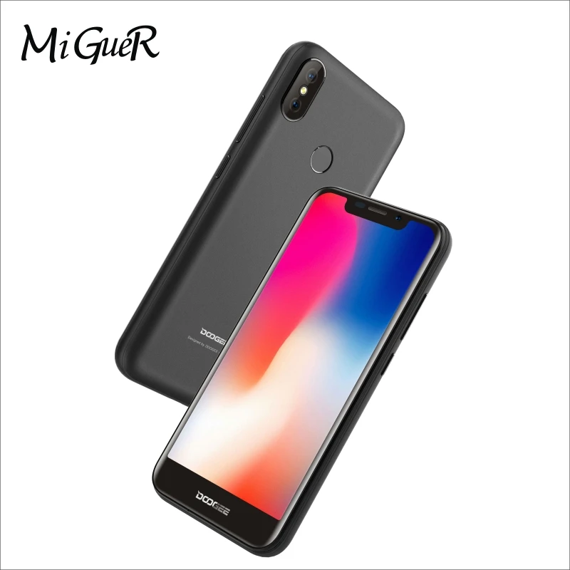 DOOGEE X70 5 дюймов u образный 2.5D 19:9 полный экран мобильный телефон Android 8 1 MTK6580A 2 Гб ram 16