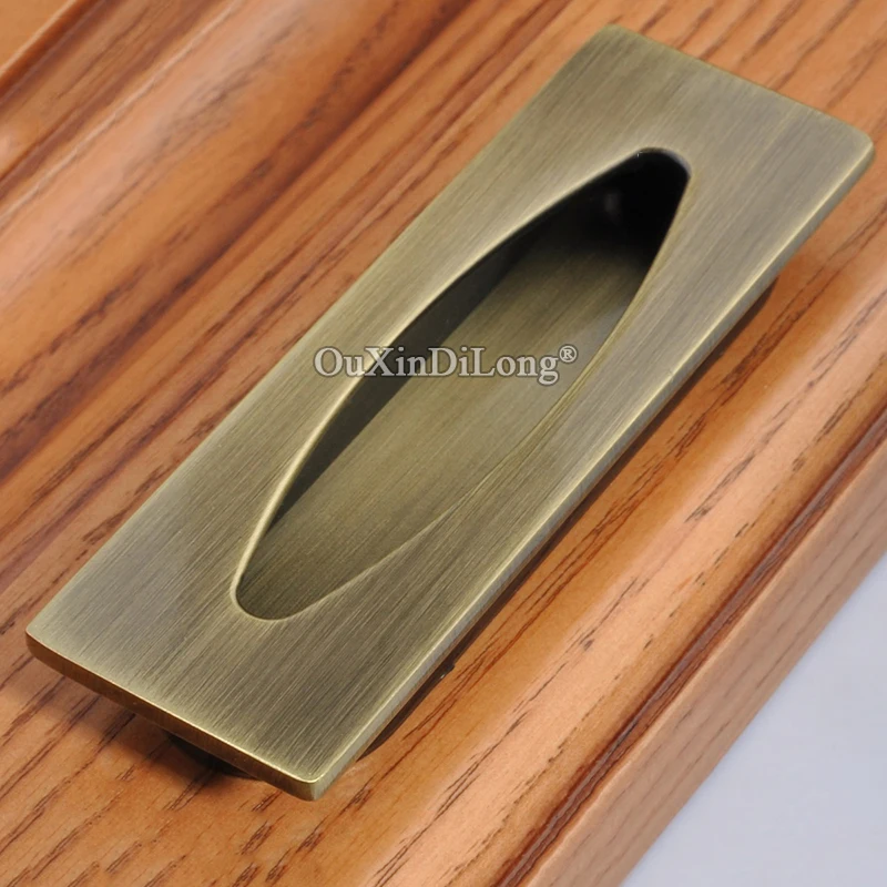 Stunning Design 2pcs Recessed Concealed Sliding Door Cabinet Pulls