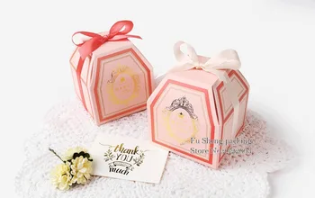 

9x9x10cm Wedding Favor Bronzing candy Box, Sweet Gift Candy Boxes for Wedding Baby Shower Birthday Guests Favors Event Party