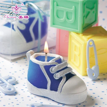 

Children's birthday party supplies birthday candles creative candles hundred days old baby shoes small candle cake decoration