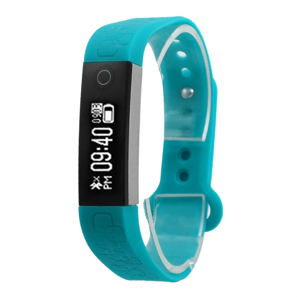 

K8 Smart Bracelet Sleep Heart Rate Monitoring Waterproof Smart Bracelet With Silicone Strap 0.86 Inch Bluetooth V4.0
