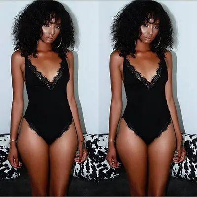 

2016 New Women Ladies Lace Clubwear Playsuit Bodycon Party Jumpsuit&Romper Trousers