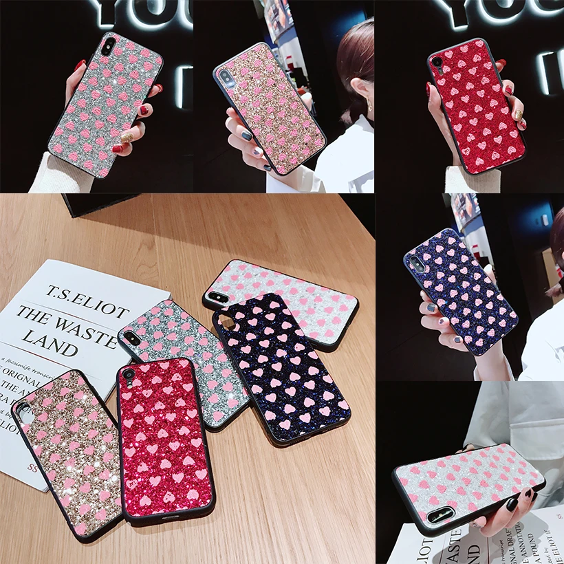 

Lovely Heart Case For Huawei Y7 Prime Y9 2019 2018 Honor 8X 8C 7C 10 Lite 7X P30 Pro Lite Mate 20 SE Nova 4 3 3i Covers