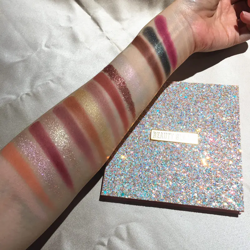 Палетка теней Beauty Glazed для макияжа глаз тени нюдовые блестящие ве палетка