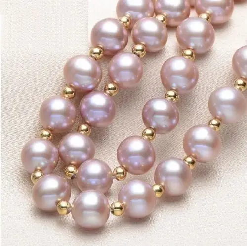 

Free Shipping >> 18" AAA 10-11 MM NATURAL SOUTH SEA GENUINE PURPLE PEARL NECKLACE 14K Gold Clasp