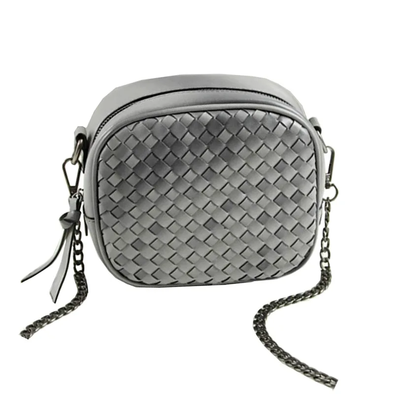 

2017 Small Woven Shoulder Bag Women Messenger Bag Europe and America Fashion Chain Bag Diagonal Cmall Square Package WB478