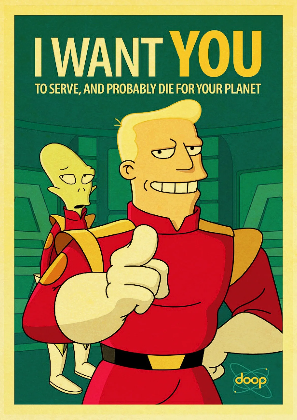 Ретро-плакат Futurama вы не платите, чтобы мыслить научно-Фантастическое ТВ-шоу классический декоративный винтажный плакат на стену художественная живопись декор комнаты - Цвет: E053