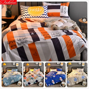

1.5m 1.8m 2m 2.2m 2.3m Duvet Cover 3/4 pcs pieces Bedding Set Kids Bedlinen Full King Queen Twin Double Size Bedsheet Bed Linens
