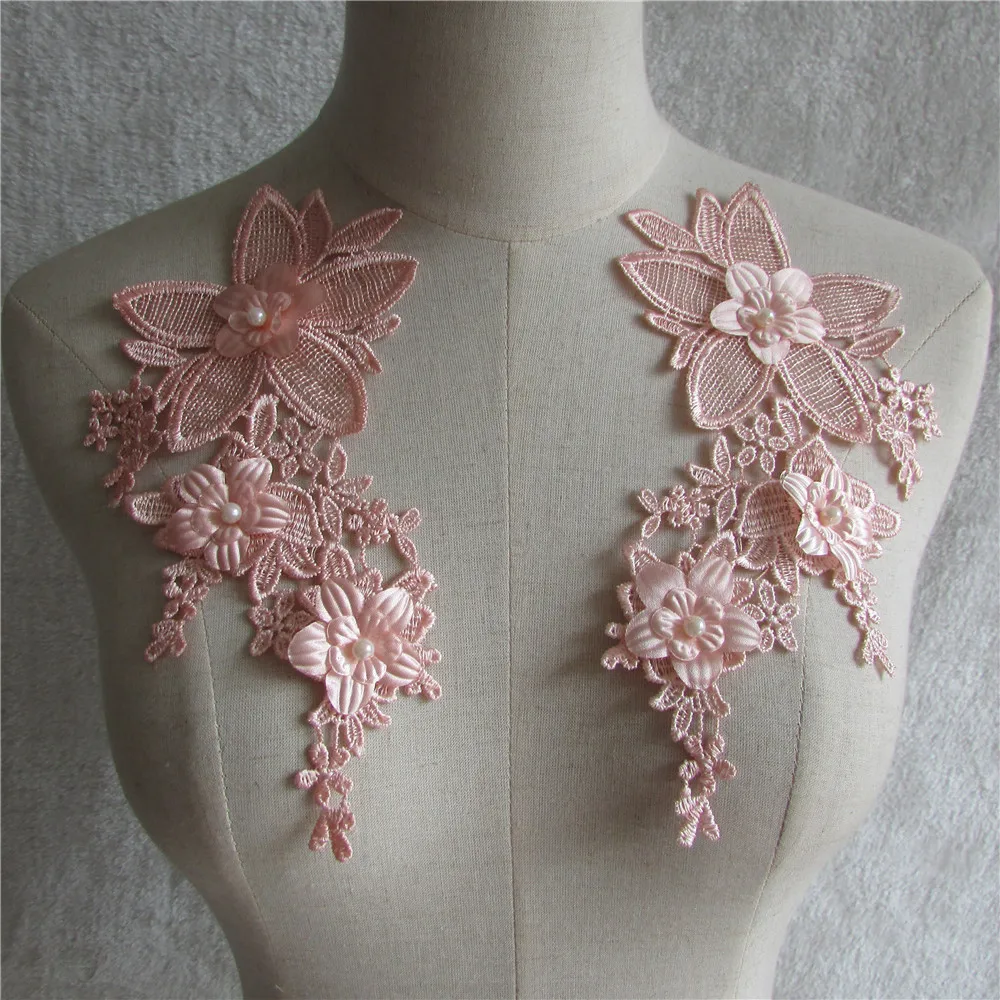 brand new fashion style embroidery lace collar applique DIY clothing