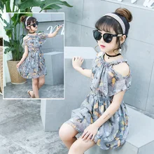 2019 Summer Girl Dress Floral Butterfly Lovely Party Girl Dress Kids Clothes Baby Dresses Girl Princess Casual Children Clothing 1pcs girls dress clothes baby girl dresses children lovely cartoon kids girl princess party casual dress clothing 2 color yy1571