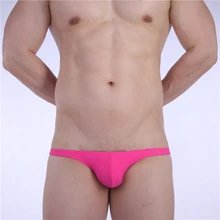 WD204 сексуальный с низкой талией для геев, мужской купальник, Хит, облегающий, Одноцветный, мужские купальники, sunga, для бассейна, вечерние, плавки, без шнуровки