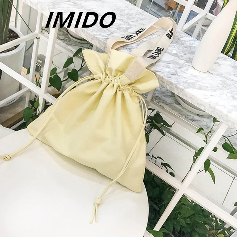 IMIDO 2019 весна лето новый стиль холщовая студенческий повседневная модная для