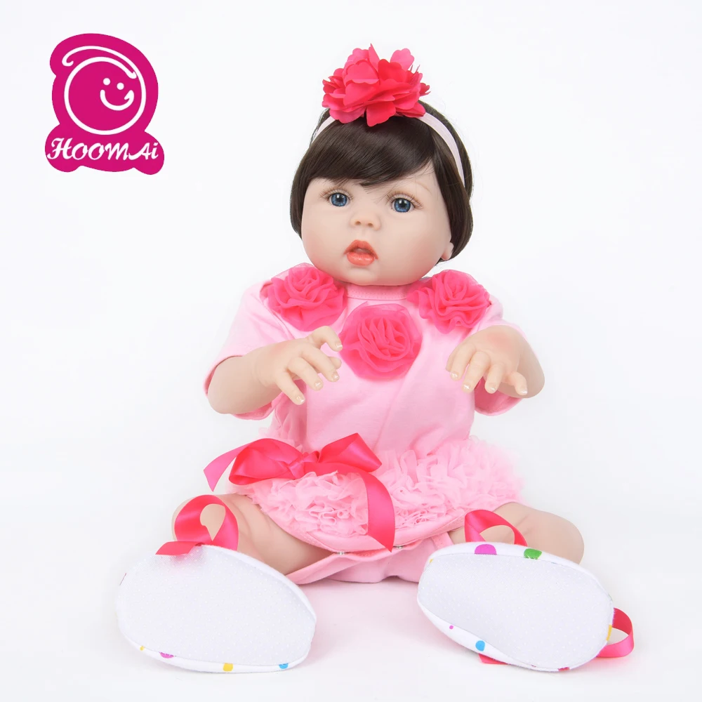 

New Innovative Products 55CM 22 Inch Reborn Soft Handmade Realistic silicone Alive Reborn Baby Doll Brinquedos for Kids