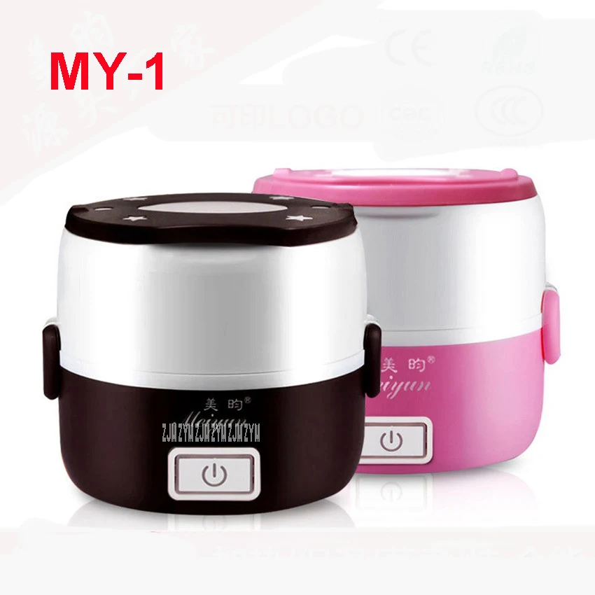 

MY-1 110-220V 50 Hz Rice Cooker Stainless Steel Cladding Electric Heating Food Box Mini Electric Steamer Thermal Food Container