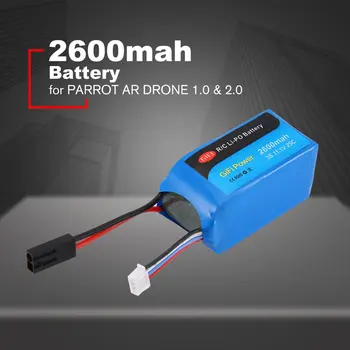 

Large Capacity Battery 11.1V 2600mAh Upgraded Replacement Lipo Battery Drone Battery For PARROT AR DRONE 1.0 & 2.0