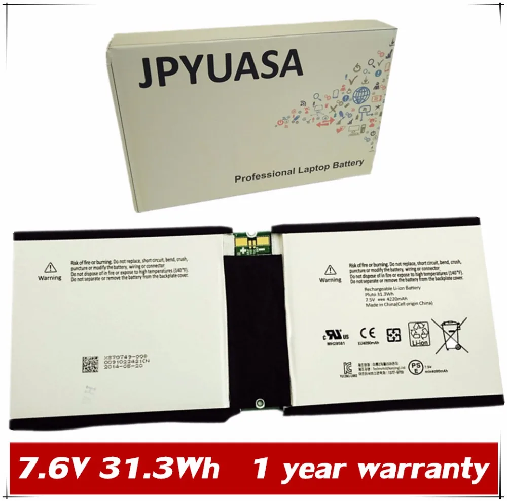Jpyuasa 7 6 V 31.3Wh 4220 мА/ч P21G2B ноутбук Батарея мобильными телефонами SAMSUNG microsoft Surface2/RT2 10