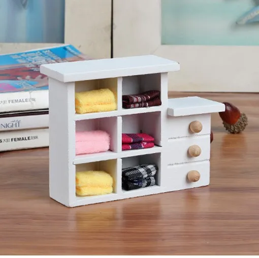 

1PC Home Wood Cabinet Figurines Fashion Storage Box Organizer Desk Crafts Garbage Holder Sundries Props Wooden Craft JL 222