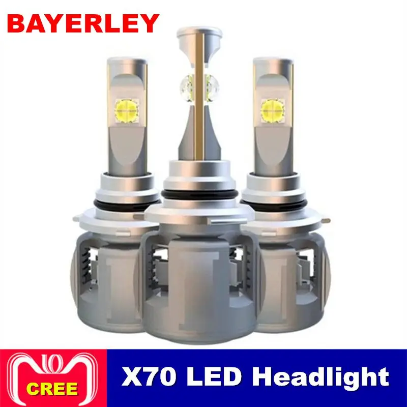 

X70 H4 H7 H1 9005 9006 Car LED Headlight Bulb H11 H8 D1S D2S D4S hp Led Lamp Chip 120W 15600LM Headlamp Fog Lights 6000K E70 X70