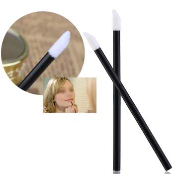 

Disposable Makeup Brush Applicators 50PCS/Flocking Disposable Lip Brush Mascara Wands Lip Brush Pen /Cleaner /Cleaning Eyelash