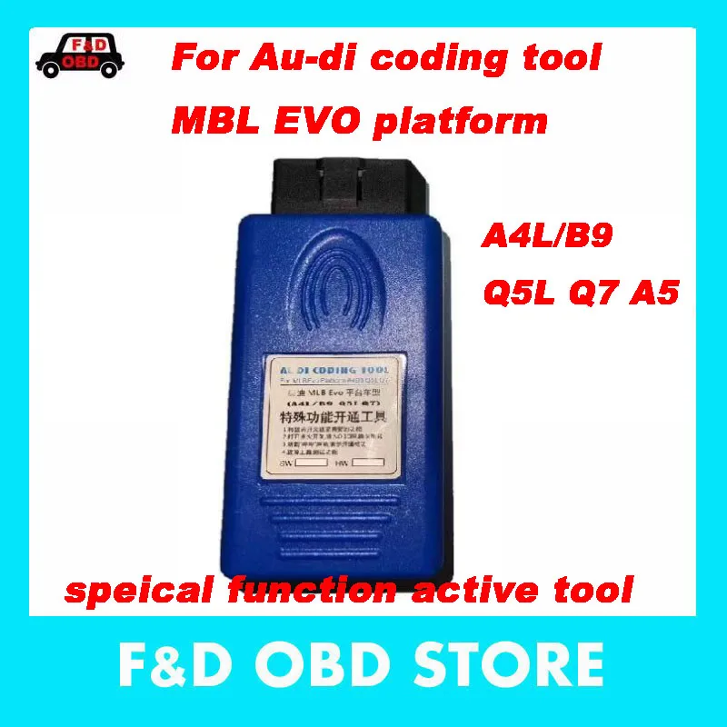 

For Au-di coding tool Diagnostic Tools for MBL EVO platform A4L/B9, Q5L,Q7,A5 speical function active tool