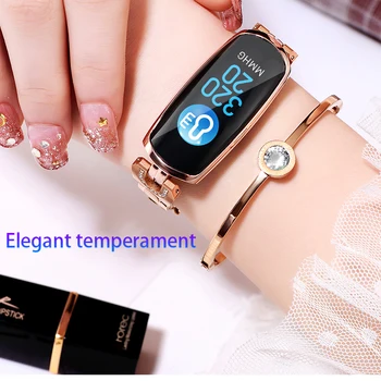 

Aierlun Fashion Women Sport Smart Watch Waterproof SmartWatch Heart Rate Blood Pressure Pedometer Watch Clock For Android iOS