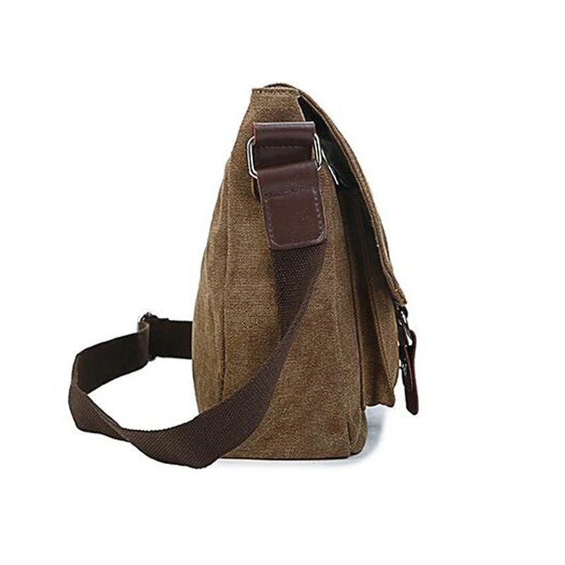  Men's Vintage Canvas Bag Men Casual Crossbody Bag For Men Messenger Bag Man Travel Black Bags Bolsa