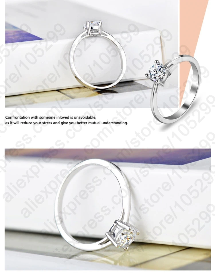 YAAMELI Wholesale 925 Sterling Silver Rings for Women Wedding Engagement Jewelry Cubic Zircon Band Anniversary Ring Mujer