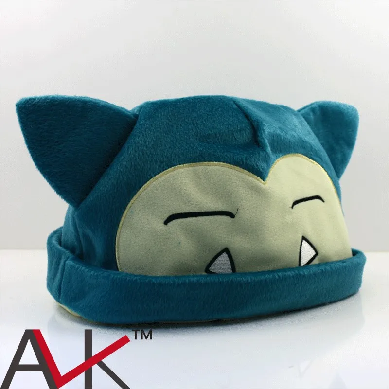 Snorlax плюшевые игрушки плюшевые Шапка мягкая зимняя шапка Кепки Косплэй Шапки мультфильм костюм для детей