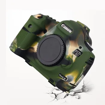 

Soft Silicone Rubber SLR Camera Protective Cover Case Skin For Canon 5D Mark III 5D3 5DS 5DR Camera Bag