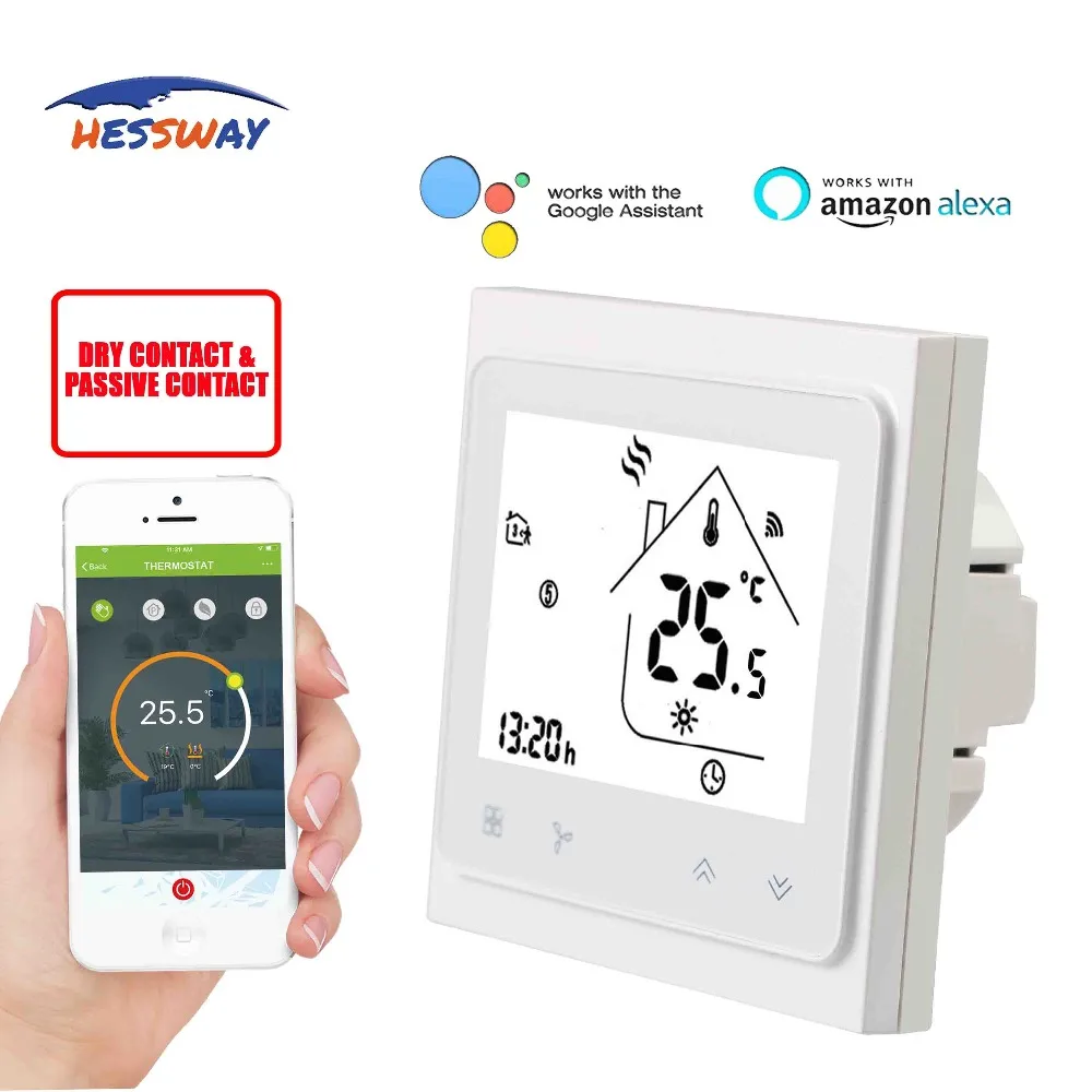 HESSWAY TUYA Smart WI FI чип диод 5 + 2 периода программируемый Температура термостат