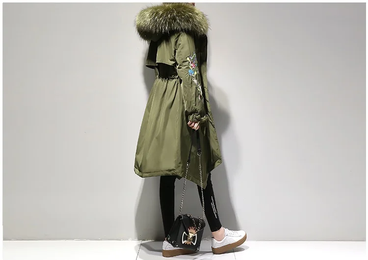 Зимнее женское хлопковое пальто большого размера, средней длины, новинка, до колена, мм, хлопковое пуховое пальто, женское высококачественное плотное пальто HY19