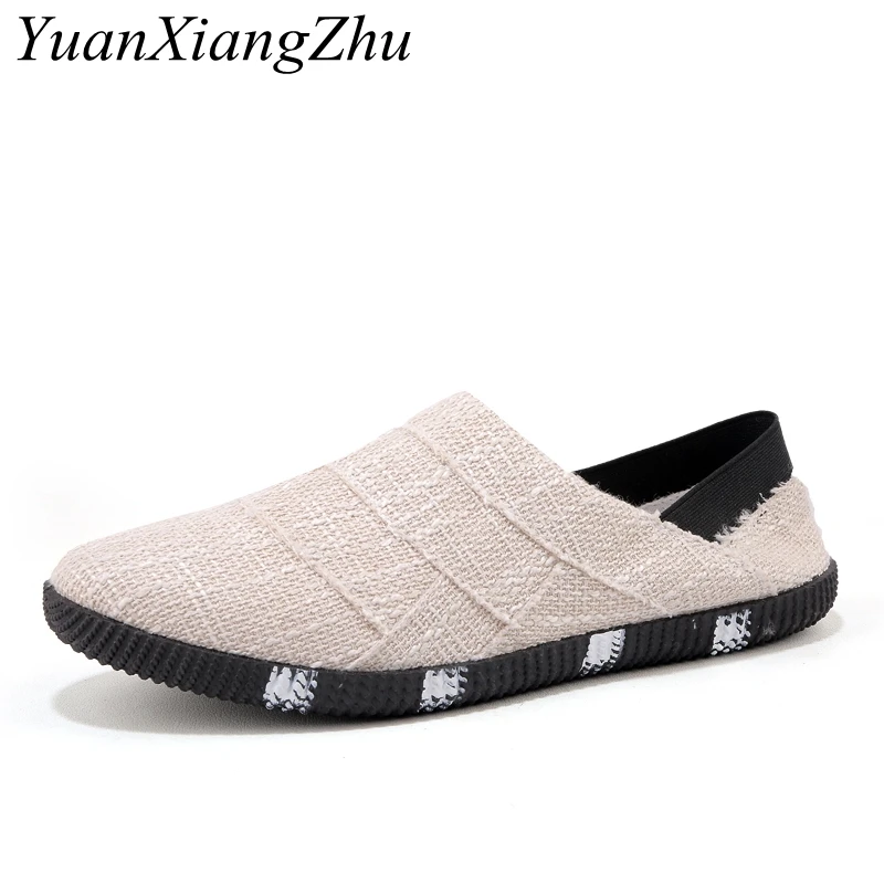 

Summer Canvas Shoes Mens Loafers 2018 High Quality Casual Footwear Fashion Breathable Light Male Walking Shoes For Men Sneakers