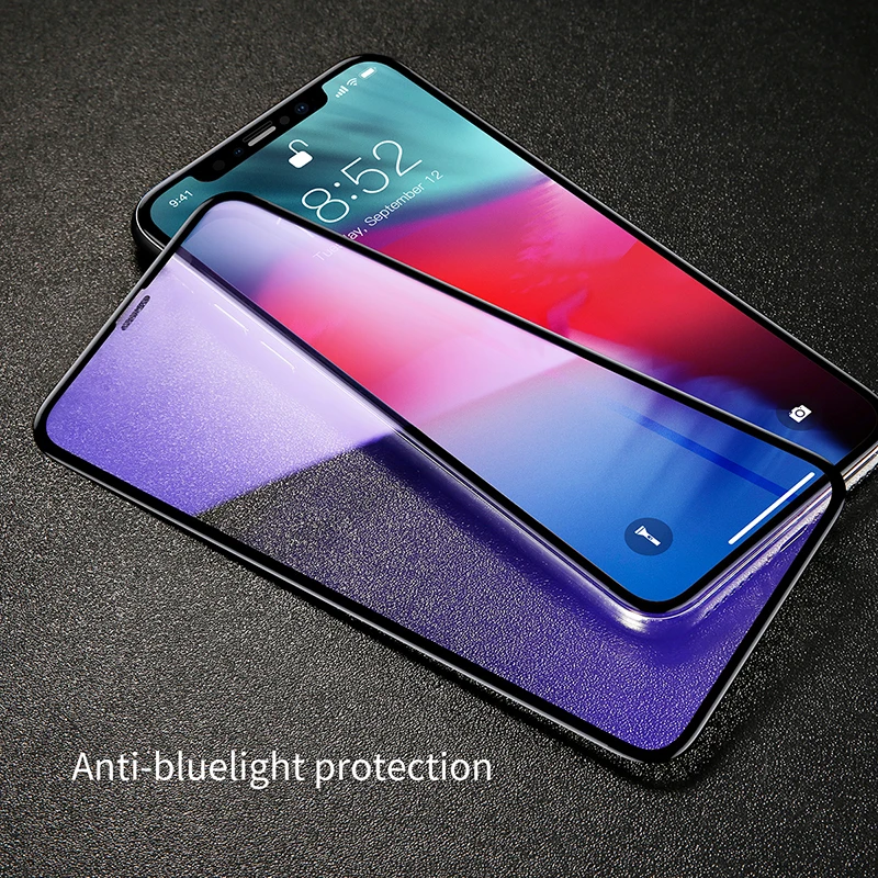 Закаленное 3D стекло Baseus 0,3 мм для iPhone Xs Max XR, полное покрытие, Защитное стекло для iPhone Xs Max, защита экрана