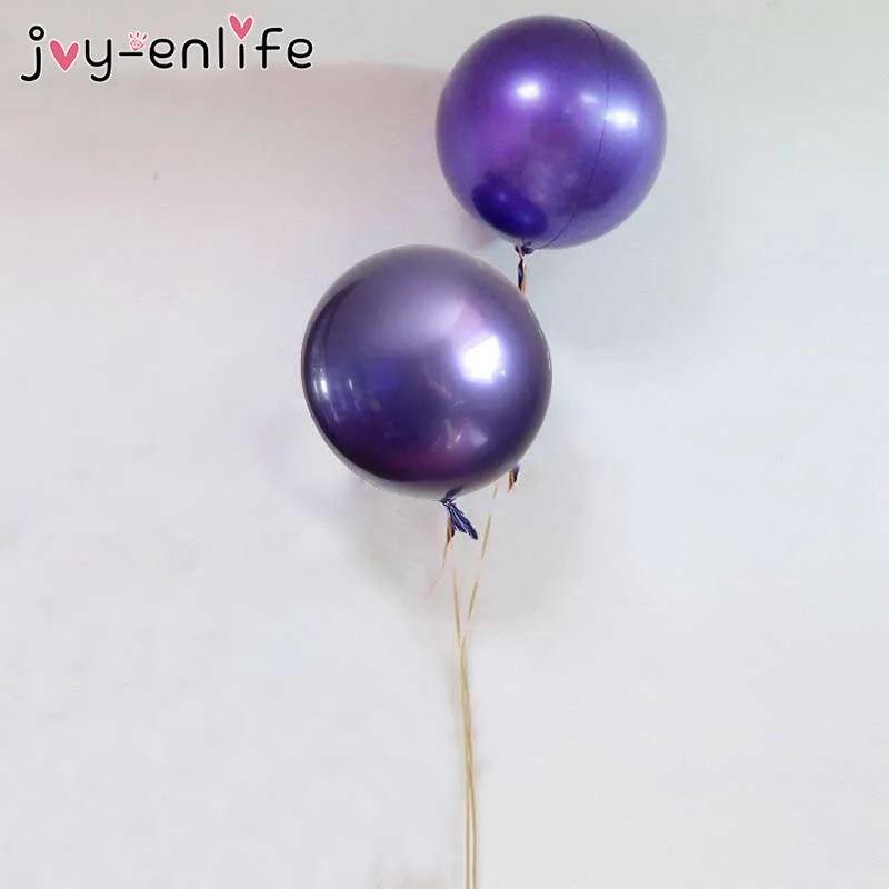 Joy-enlife 10 шт. Свадебные украшения 18 дюймов металлический БОБО воздушный шар золотой круглый пузырь воздушный шар День рождения Гелиевый шар поставки