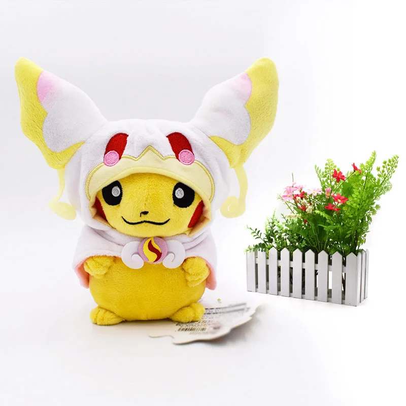 

20 cm Anime Peluche Pikachu Cosplay Audino Stuffed Plush Cartoon Dolls Hot Christmas Gift Toy For Children