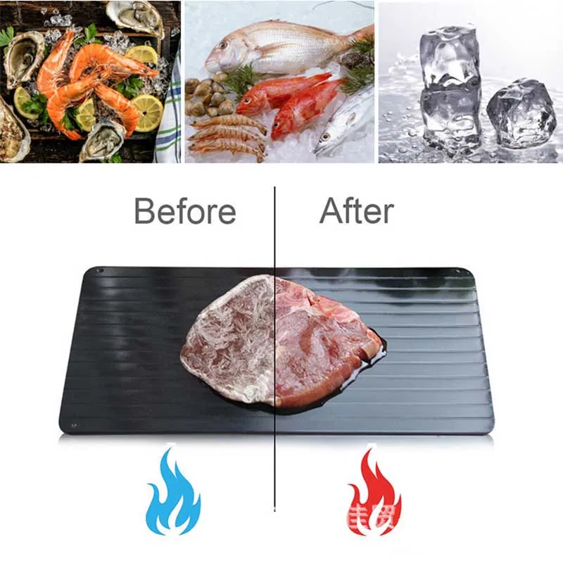 Быстрая разморозка лоток для замороженных продуктов стейк тарелка для разморозки мяса рыбы быстрый безопасный способ разморозки мяса лоток кухонный инструмент
