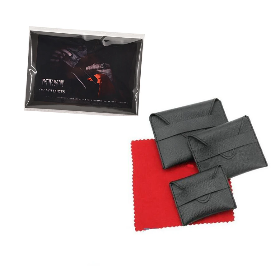 

Deluxe Nest of Wallet Magic Tricks Appearing Stage Magie Gimmick Props Mentalism Comedy
