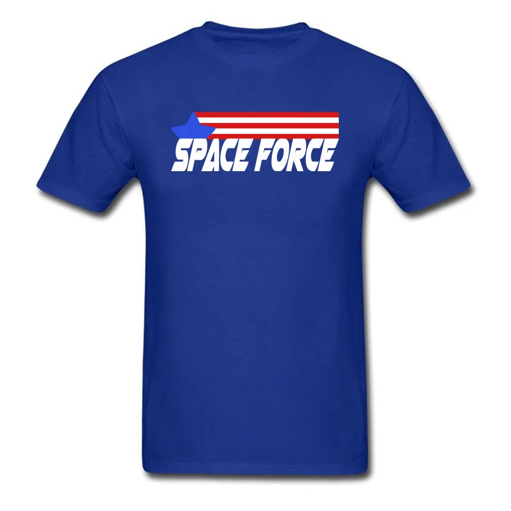 Space Force Crewneck T Shirt Fall T Shirt Short Sleeve 2018 Discount Pure Cotton Printed Tee-Shirts 3D Printed Men Space Force blue
