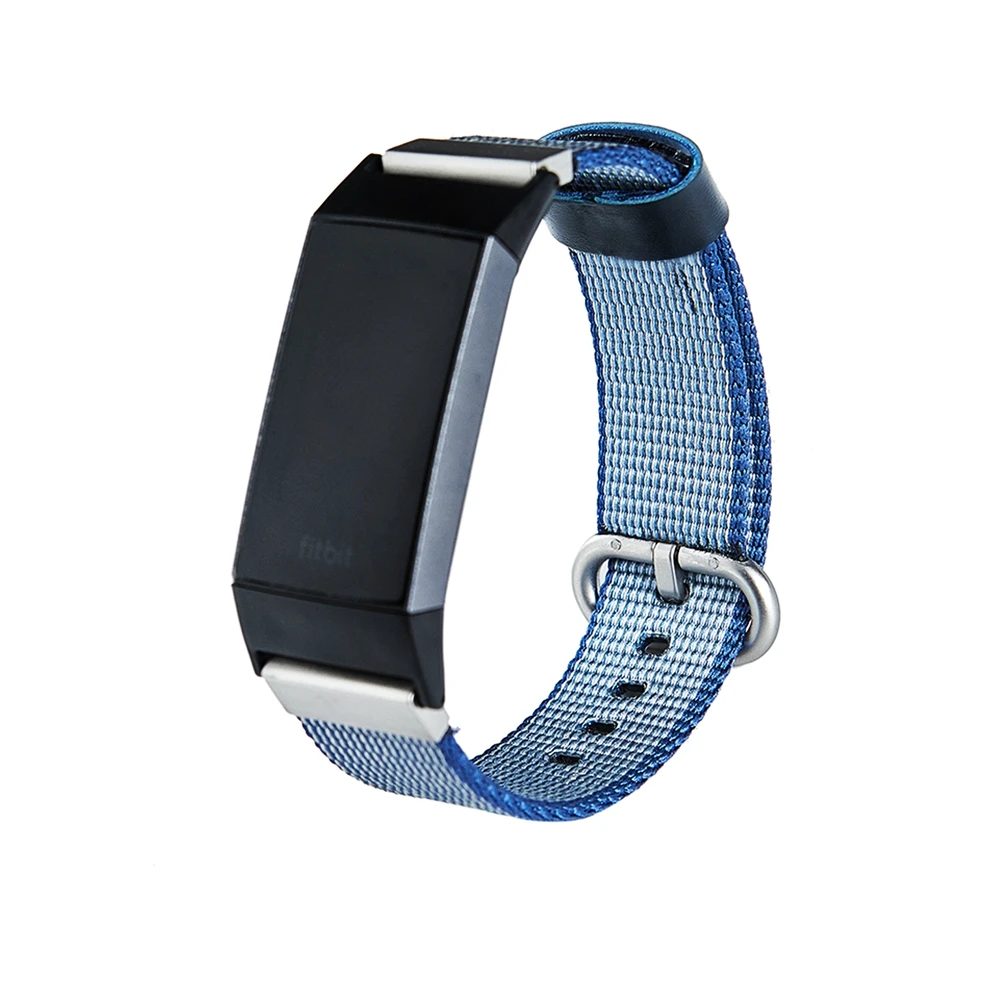 Yuedaer холст нейлон Fitbit Charge 3 группы для Fitbit Charge 3 Мужчины Женщины Мода ремешок браслет умный браслет с металлической пряжкой