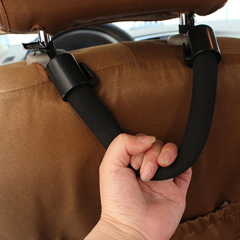 

New Car Accessories Universal Car Armrests Seats Back Chair Old Man Children's Safety Handrail Hanger hook P25