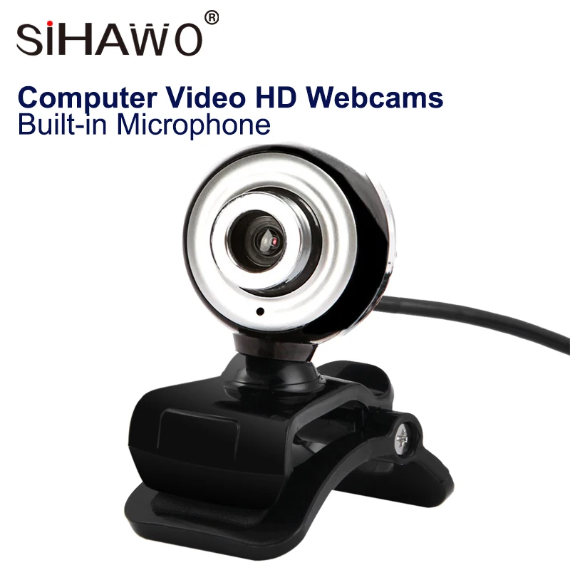 

12MP USB 2.0 Webcam HD Camera Built-in Microphone 360 Degree Rotation Web Cam CMOS Computer Camera For Laptops Adjustable Focus