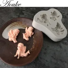 Aouke угол Shped силиконовые формы для украшения торта кондитерский Инструмент Sugarcraft плесень F039