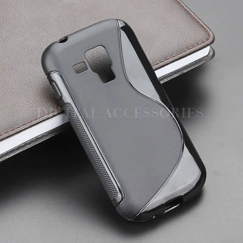

8 Color S-Line Skidding Gel TPU Slim Soft Case Back Cover For Samsung Galaxy S Duos S7562 Trend Plus S7580 S7582 silicone Cases