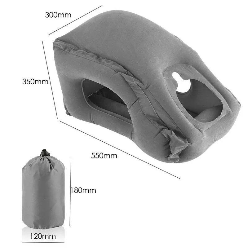 Надувной Спальный мешок для путешествий, переносная подушка для шеи, подушка для мужчин и женщин, для улицы, для самолета, полета, поезда, для сна, легко