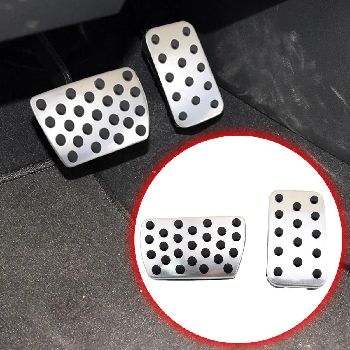 

Non-slip AT Pad Mat Fit For Honda CRV Civic 10th Accord Accessories Alloy Accelerator Brake Oil Gas Fuel Foot Pedal Cover Set